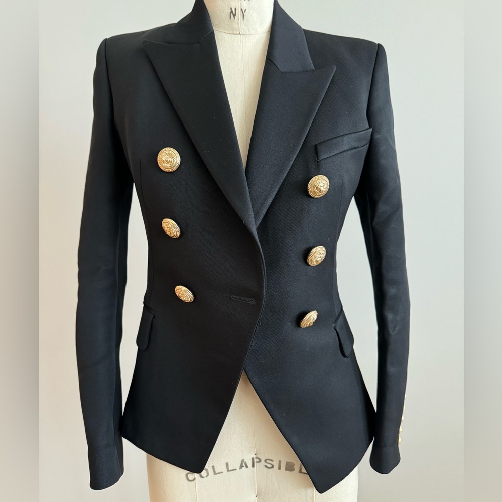 BALMAIN classic black blazer (34)